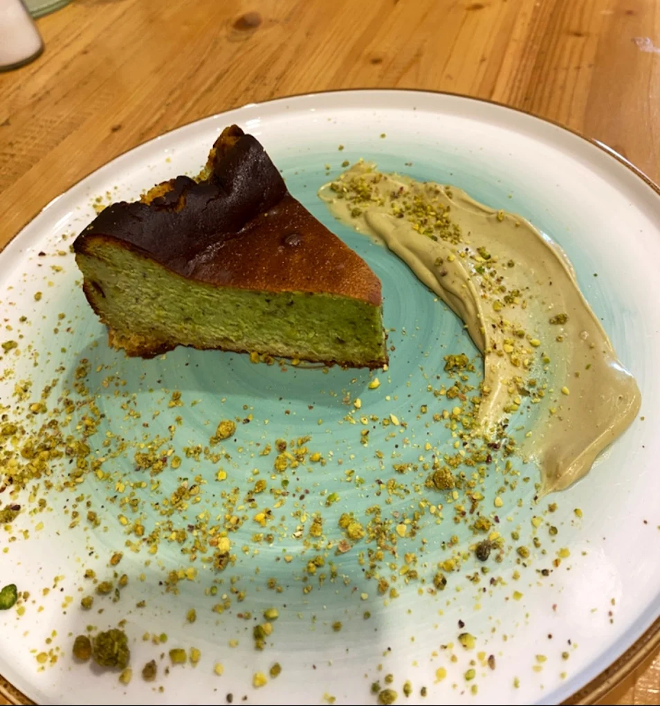 Cheesecake de pistacho